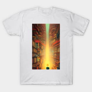 Hygge Library for Bookworm - Find me at the library antique vintage T-Shirt